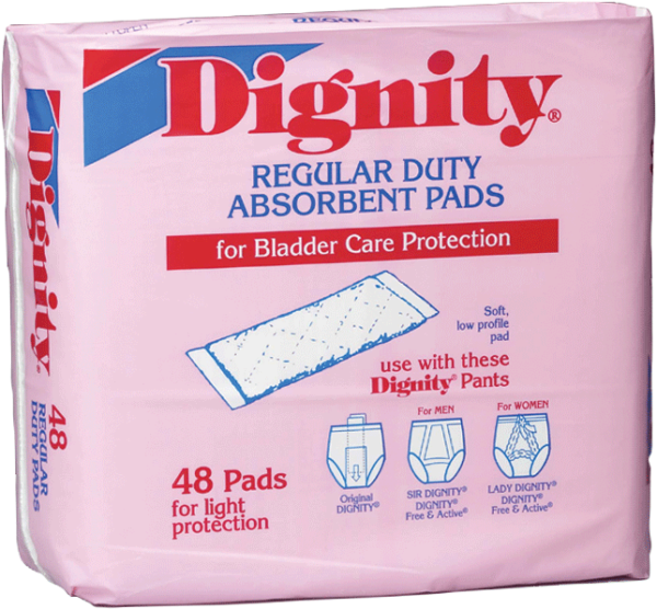Dignity Regular Duty Pad  4" x 12"
