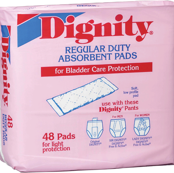 Dignity Regular Duty Pad  4" x 12"