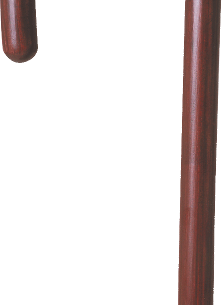 Tourist Handle Cane, Rosewood Stain, 36" - 37"