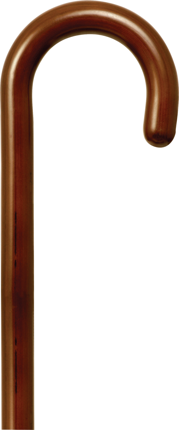 Tourist Handle Cane, Natural Stain, 36" - 37"