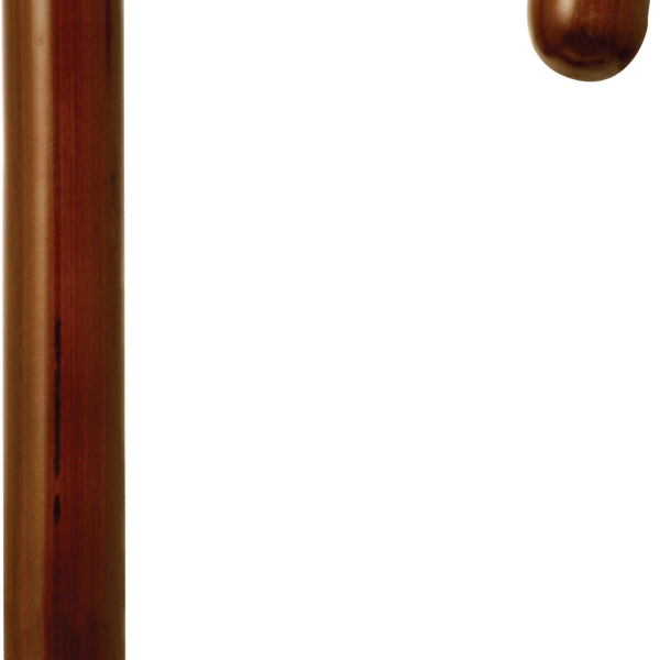 Tourist Handle Cane, Walnut Stain, 36" - 37"