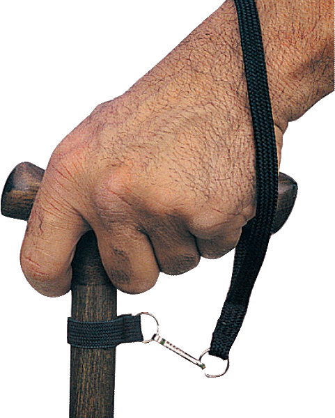 Cane Wrist Strap with Snap Off Clip