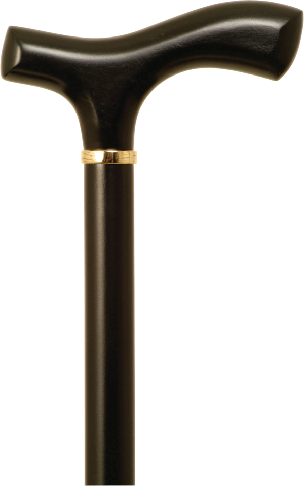 Men's Fritz Handle Cane, Black Stain, 36" - 37"