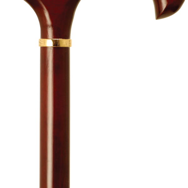 Men's Derby Handle Cane, Rosewood Stain, 36" - 37"