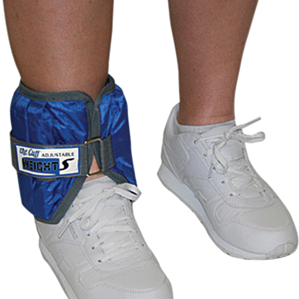 CanDo Adjustable Cuff Ankle Weight, Blue, 10 lb.