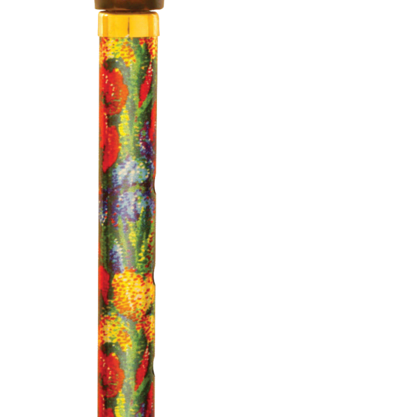 Travel Folding Cane with Slim Line Handle, Summer Garden