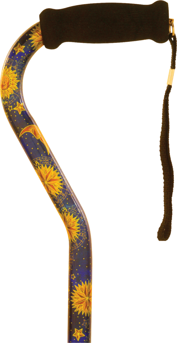 Offset Handle Cane, Celestial
