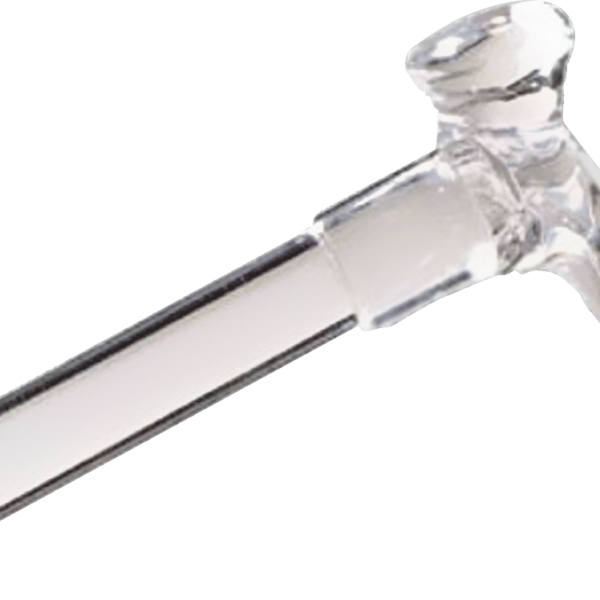 Contour Left Handle Lucite Cane, Clear, 7/8" dia.