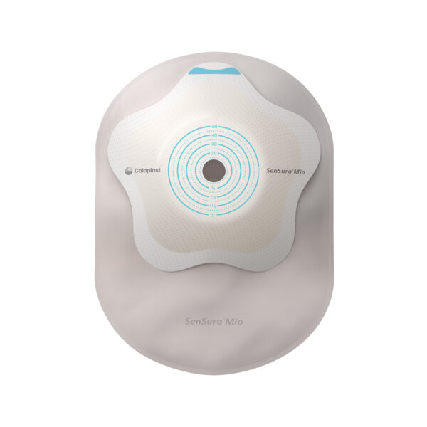 Sensura Mio Flip 1-Piece Closed Pouch, Convex Light, Maxi, Opaque Wiith Inspection Window, Cut-to-Fit