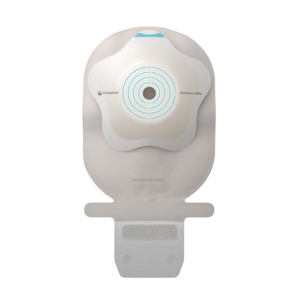 Sensura Mio Flip Maxi 1-Piece Convex Drainable Pouch Opaque With Inspection Window Full Circle Filter Pre-Cut