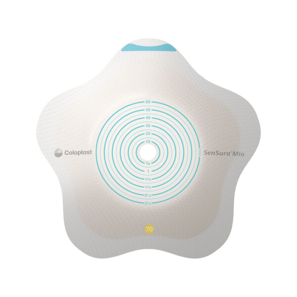 Sensura Mio Click Convex Flip 2-Piece Barrier, Cut-to-Fit 3/8" - 2-9/16", Yellow