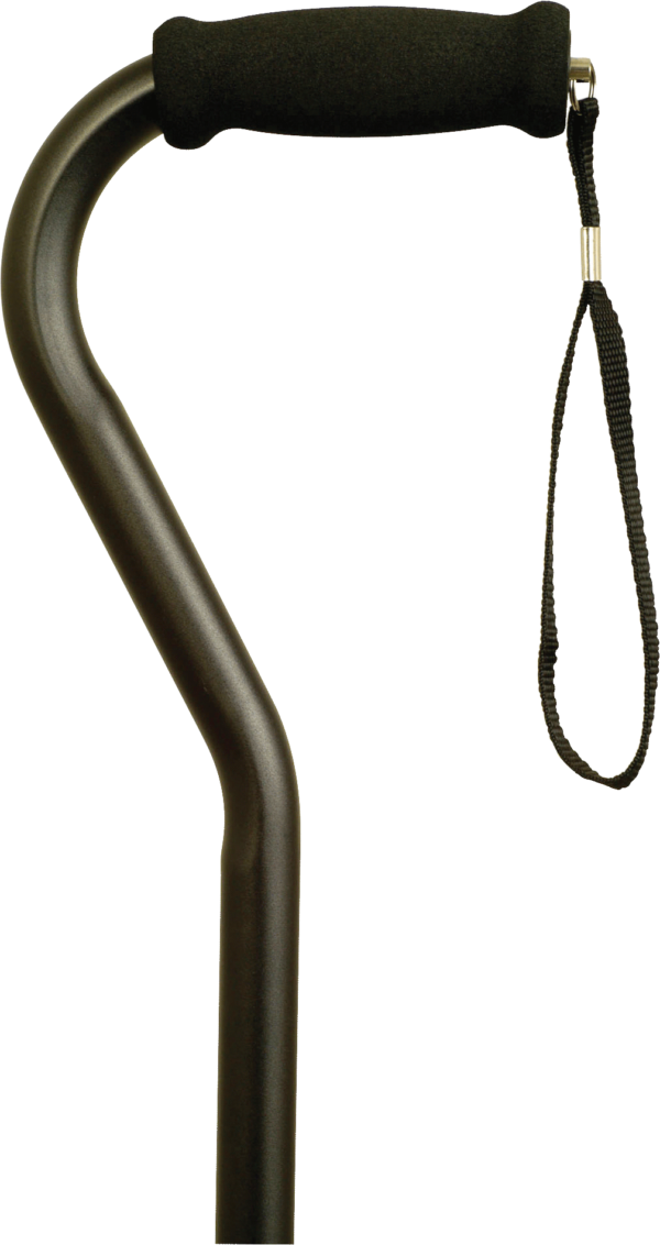 Offset Handle Cane, Black