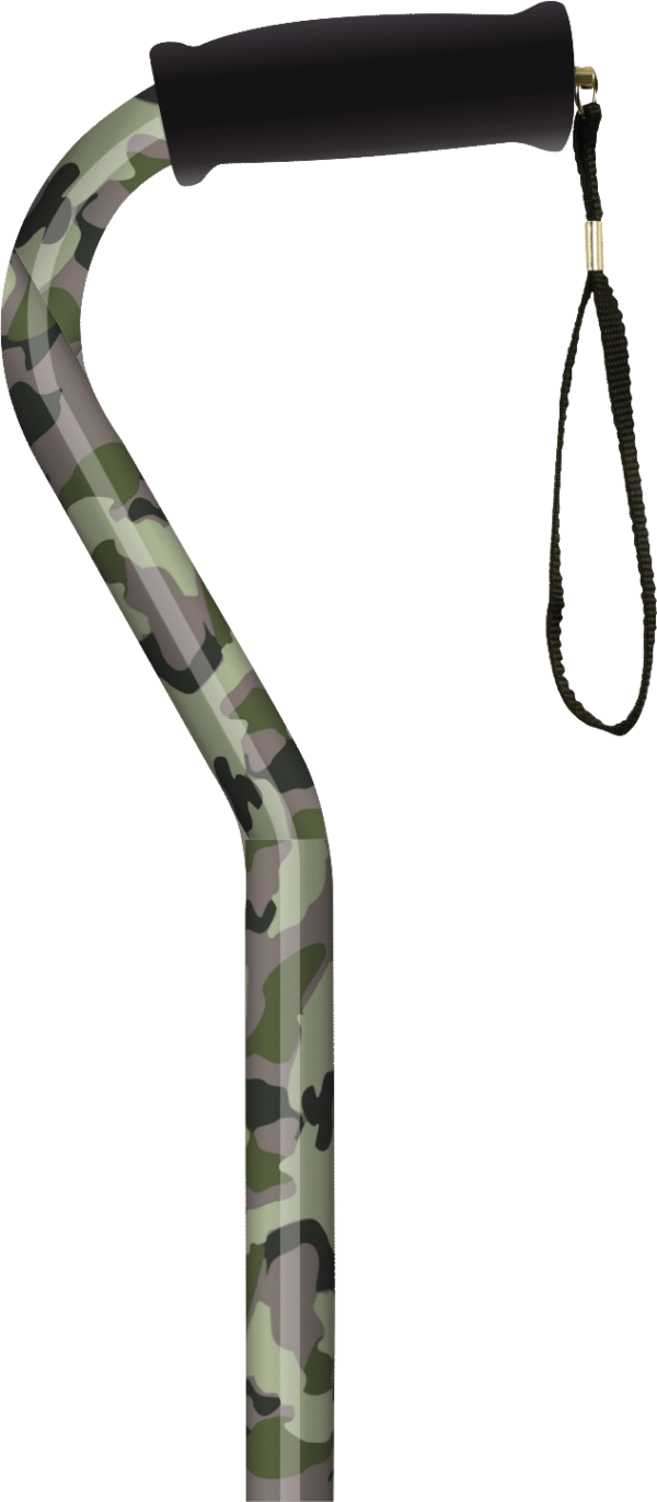 Offset Handle Cane, Camouflage