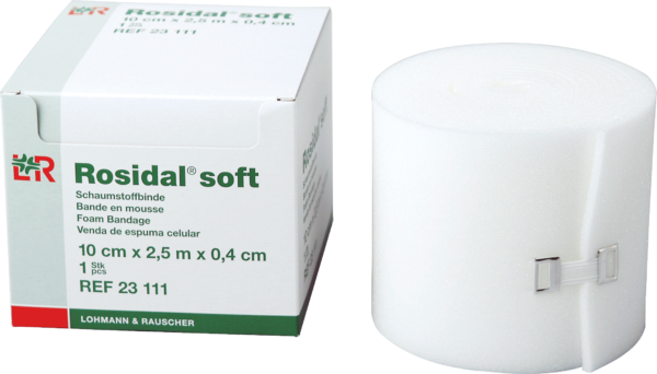 Rosidal Soft Foam Padding Bandage 4" x .16" x 2.7 yds.