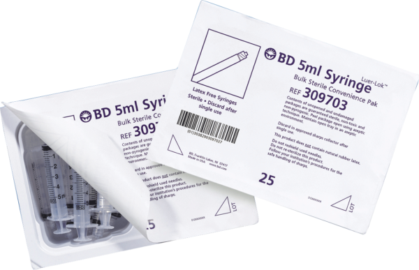 Luer-Lok Tip Syringe Convenience Tray 20 mL (120 count)