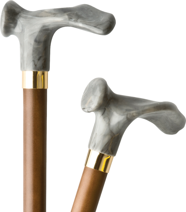 Contour Left Handle Cane, Walnut