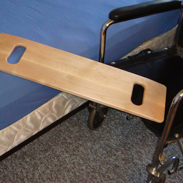 SafetySure Solid Maple Transfer Board with Hand Slots, 30" x 8"