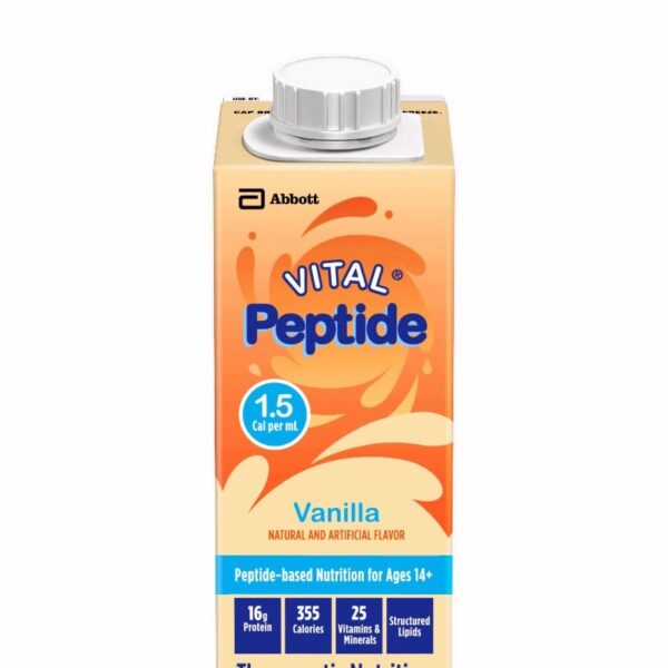 Vital Peptide 1.5 Cal, Vanilla, 8 Fl oz. Reclosable Carton