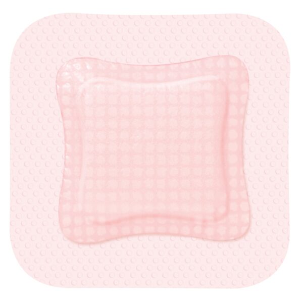 ALLEVYN Gentle Border Lite Silicone Gel Adhesive Hydrocellular Foam Dressing, 4" x 4"
