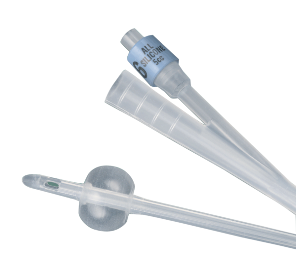 BARDIA 2-Way 100% Silicone Foley Catheter 22 Fr 30 cc