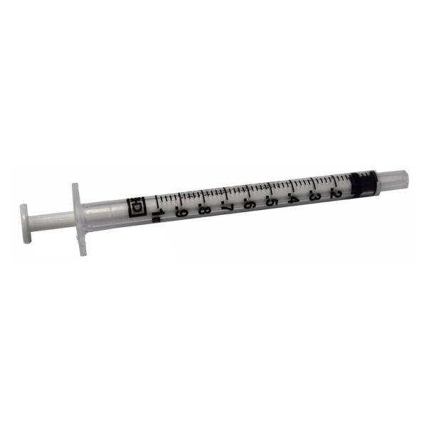 Oral Syringe with Tip Cap 1 mL, Clear