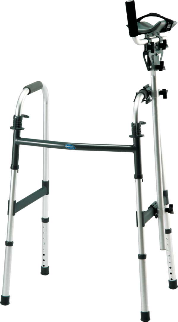 Walker Platform Attachment with Thick Vinyl-Covered Pad with Heavyduty Velcro Strap