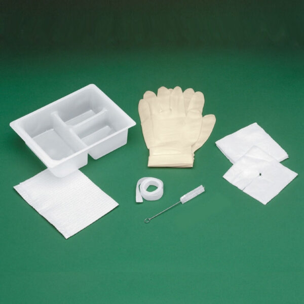 Basic Tracheostomy Clean and Care Tray 4" x 4"