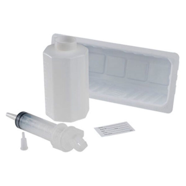 Kangaroo Irrigation Kit, 60cc ENFit Piston Syringe, 500cc Container