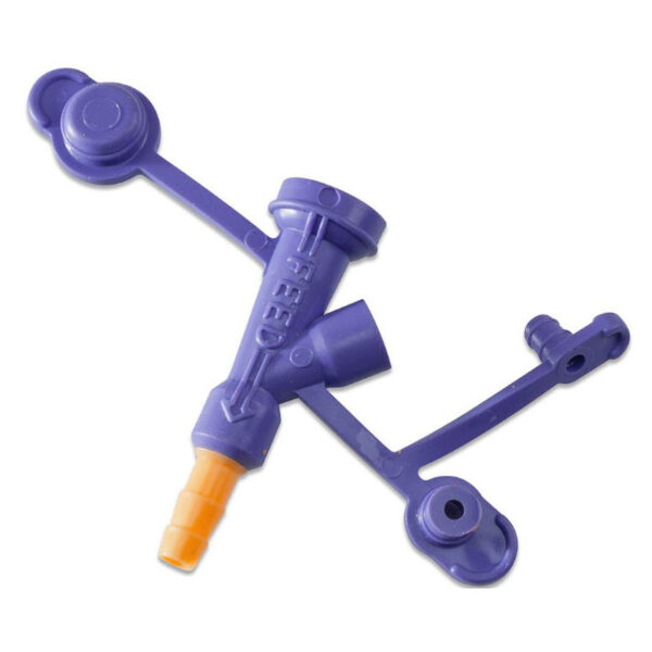 Kangaroo Polyurethane PEG Adapter with ENFit Connection, Y-Port, Orange, 16 Fr