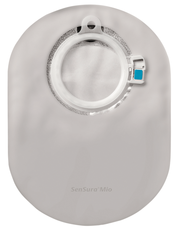 Mio Click 2-Piece Closed Maxi Pouch with Inspecition Window 50 mm, Red, Opaque