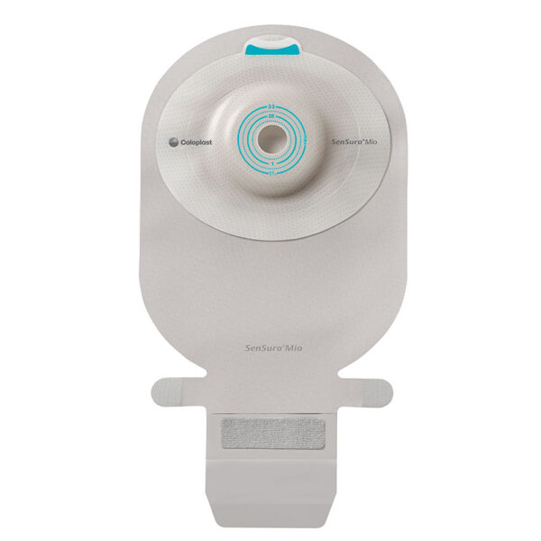 SenSura Mio 1-Piece EasiClose WIDE Outlet, Convex Light, Maxi, Opaque with Inspection Window, Cut-to-fit