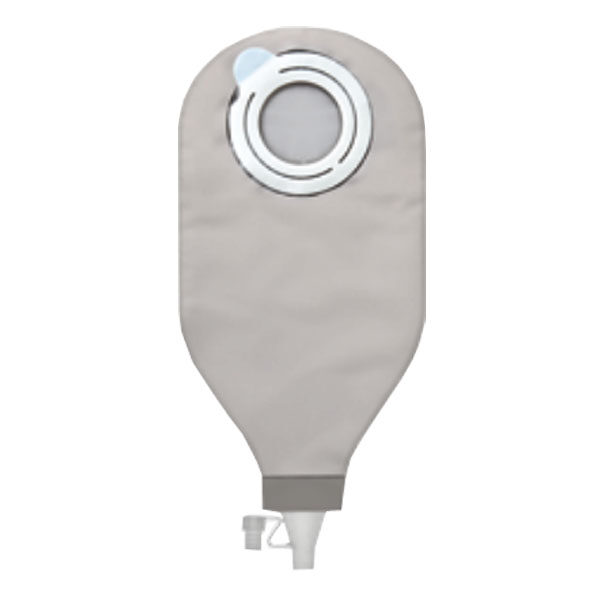 SenSura Mio Flex 2-Piece High Output With Soft Outlet Opaque Gray With Inspection Window, Yellow Coupling