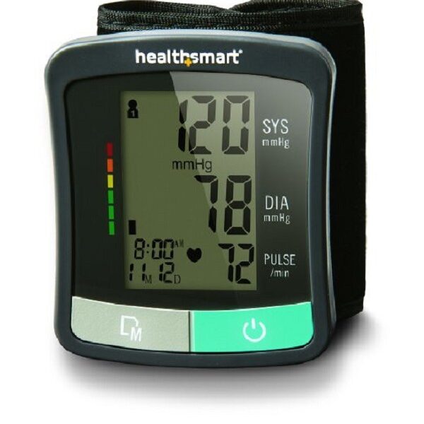 HealthSmart Clinically Accurate Automatic Digital Upper Arm Blood Pressure Monitor with LCD Display