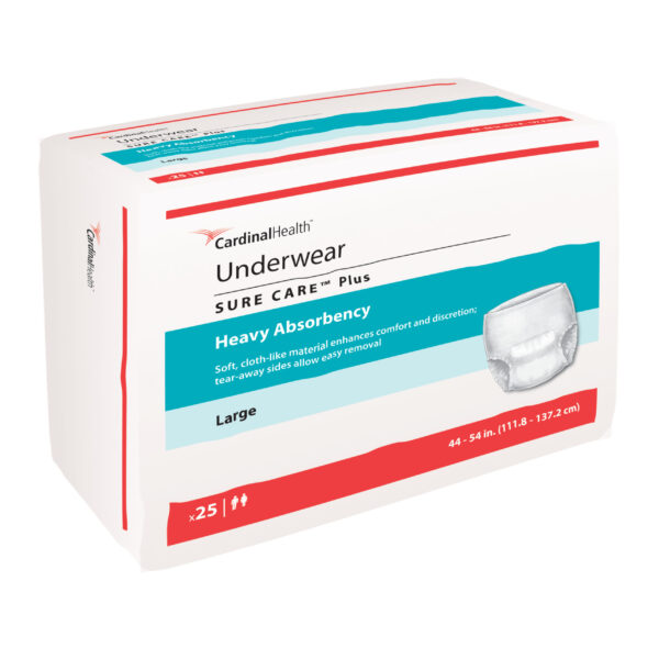 Cardinal Health, Underwear, Sure Care Plus, Large, 44" - 54"