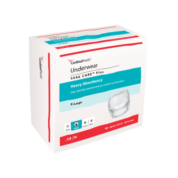 Cardinal Health, Underwear, Sure Care Plus, X-Large, 48"- 66"