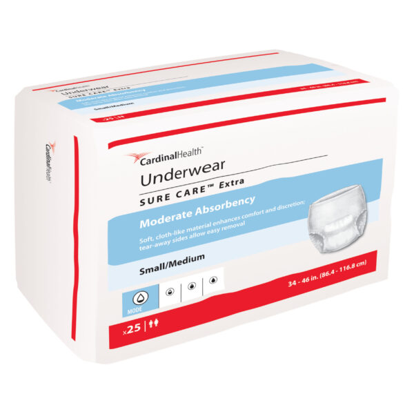 Cardinal Health, Underwear, Sure Care Extra, Small/Medium, 34" - 46"