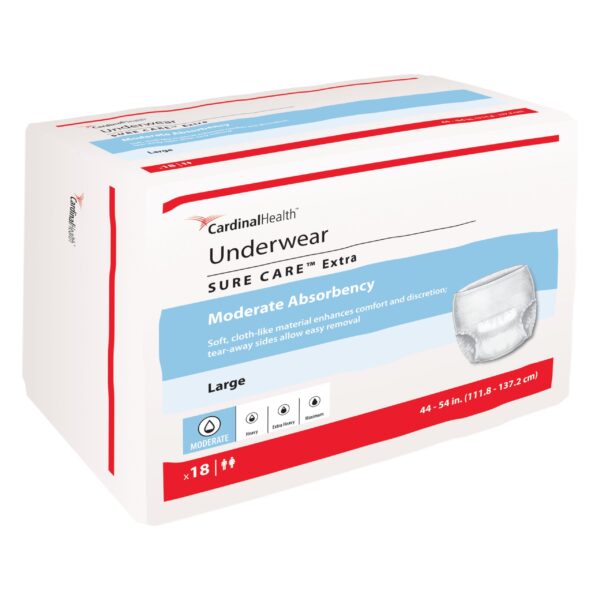 Cardinal Health, Underwear, Sure Care Extra, Large, 44" - 54"