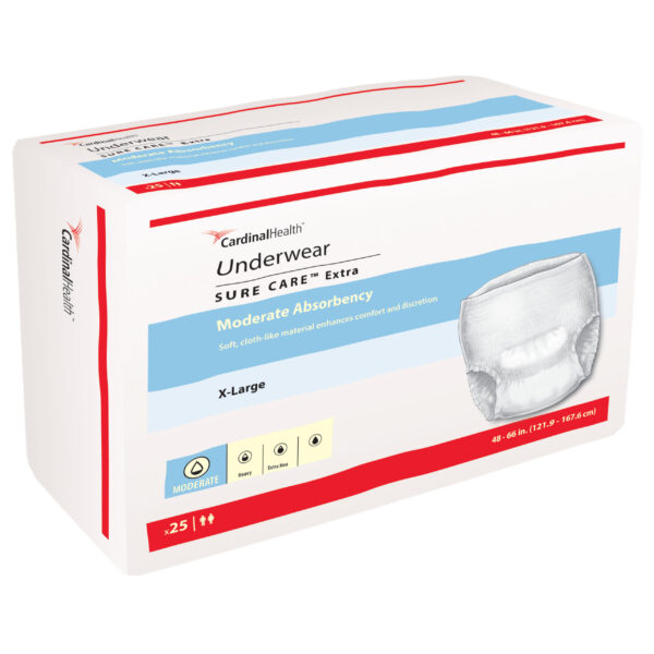 Cardinal Health, Underwear, Sure Care Extra, X-Large, 48"- 66"