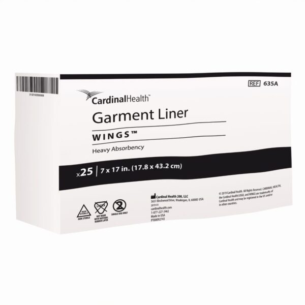 Cardinal Health, Garment Liner, Wings, 7" x 17"