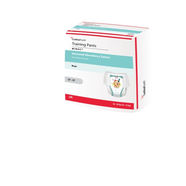 Cardinal Health, Boys Training Pants, Wings, Medium, Under 34 lbs, 2T-3T