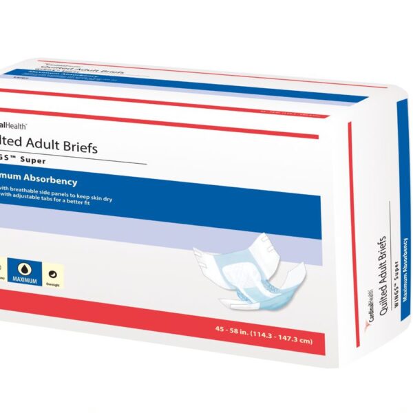 WINGS Super Quilted Brief with BreatheEasy Technology, Large, 45" - 58"