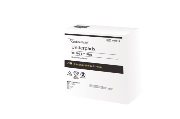 Cardinal Health, Underpads, Wings Plus, 23" x 36"