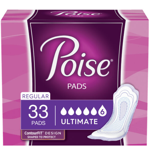 Poise Ultimate Coverage Protection Supreme Pad 14.37 L"