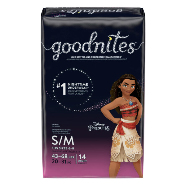GoodNites Disposable Underwear for Girls Small/Medium Jumbo