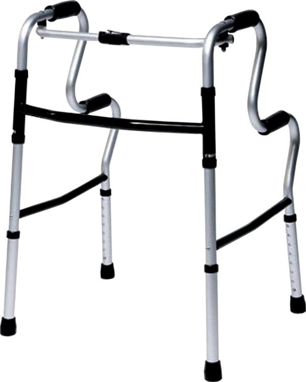 Lumex Uprise Onyx Folding Walker, Aluminum