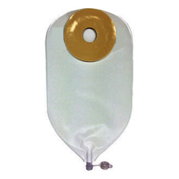 Nu-Flex Post-Op Urinary Pouch Pre-Cut 7/8" Opening Deep Convexity With Barrier