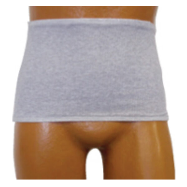 OPTIONS Mens' Brief with Built-In Barrier/Support, Light Gray, Left Stoma, 2X-Large