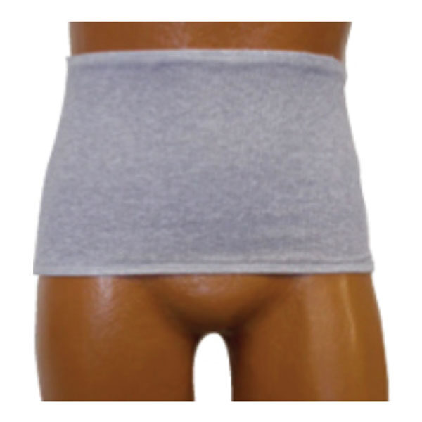 OPTIONS Mens' Brief with Built-In Barrier/Support, Light Gray, Right Stoma, 2X-Large