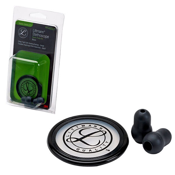 3M Littmann Stethoscope Spare Parts Kit, Master Classic, Black