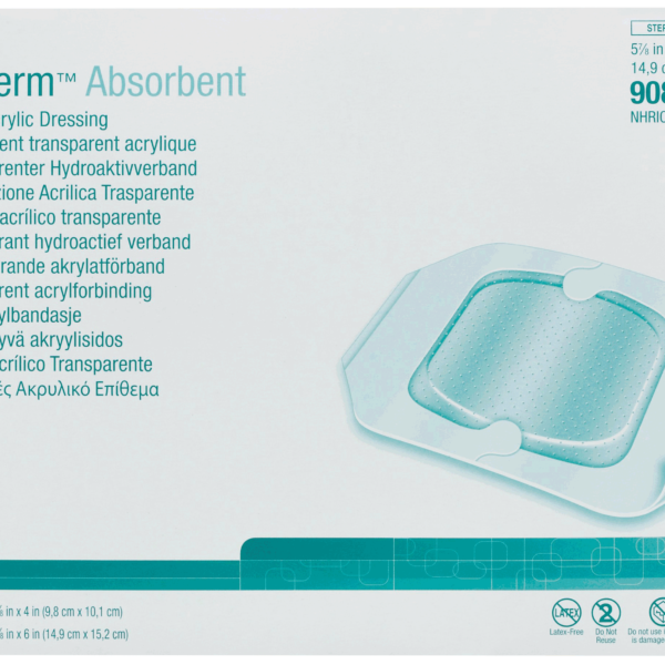 Tegaderm Clear Absorbent Acrylic Dressing 7-9/10" x 8"